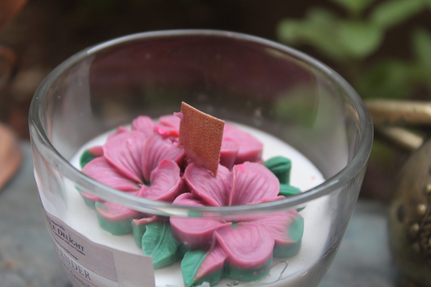 ๐ธ Floral Bunch Kulhad Jar Candle