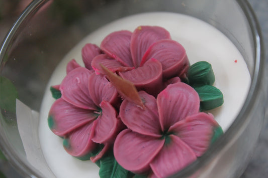 🌸 Floral Bunch Kulhad Jar Candle