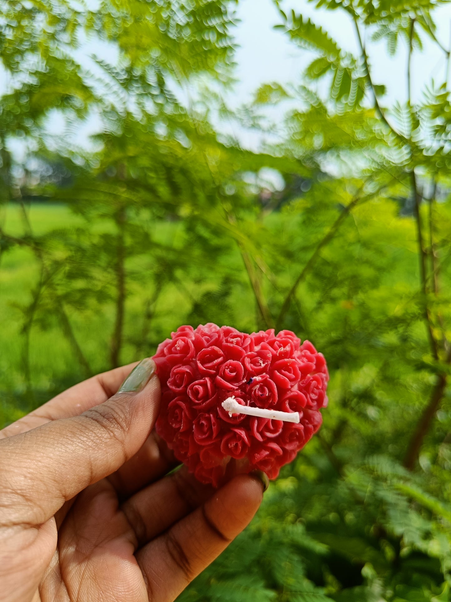 🌹 Million Rose Heart Candle