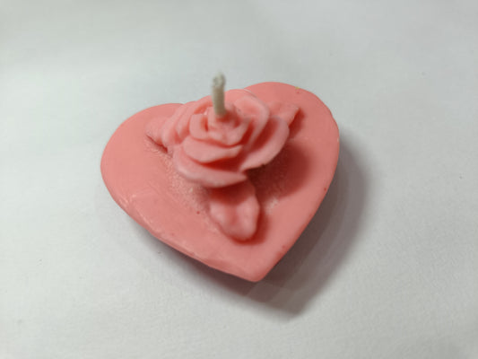 Rose Cor Heart Candle 🌹❤️