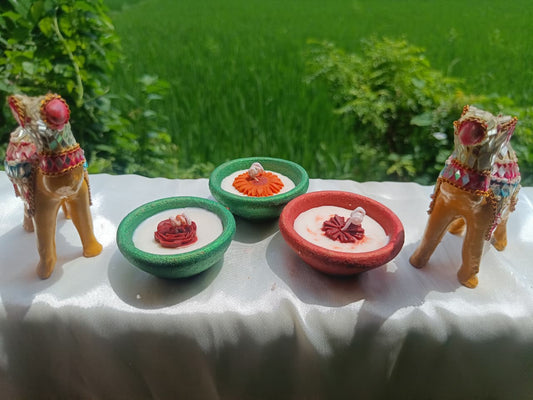 🌸 Diya Candle – Light Up Traditions with Elegance 🌸