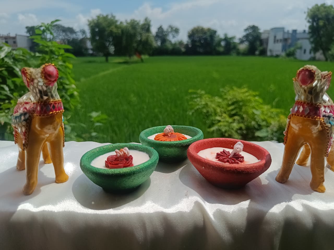 🌸 Diya Candle – Light Up Traditions with Elegance 🌸