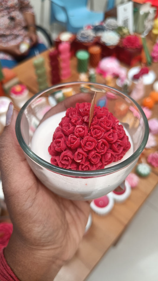 ❤️ Million Rose Heart Kulhad Jar Candle