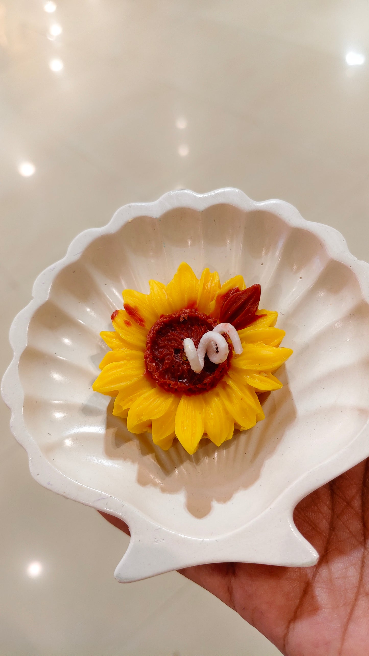 🌻✨ A Sunflower Floating Candle